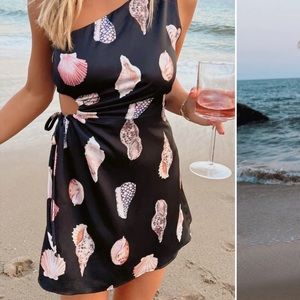 Show Me Your MuMu Black Seashell Mini Dress
